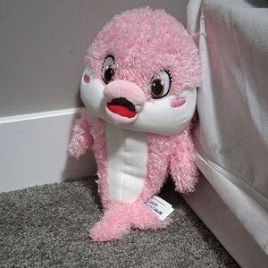 Pink Plush Dolphin Toy
